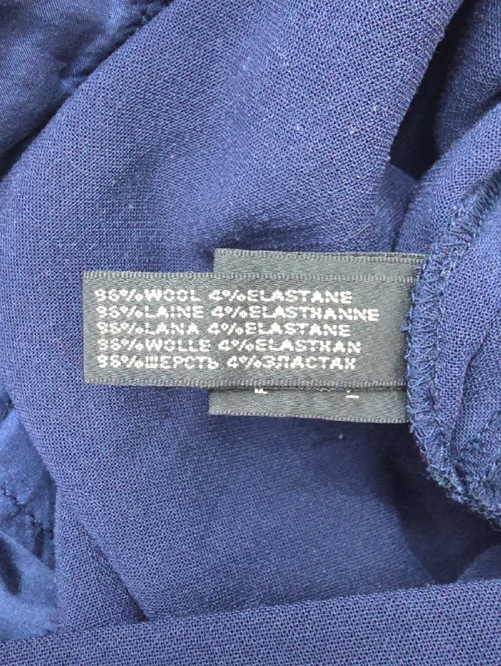 Ralph Lauren Black Label Dress Pants Sz 12(34x28) Blue Straight Wool Blend - Picture 4 of 12